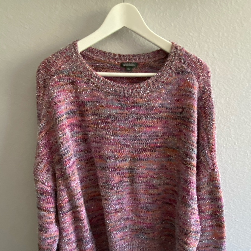 NWOT wild fable Multi Tinsel Sweater